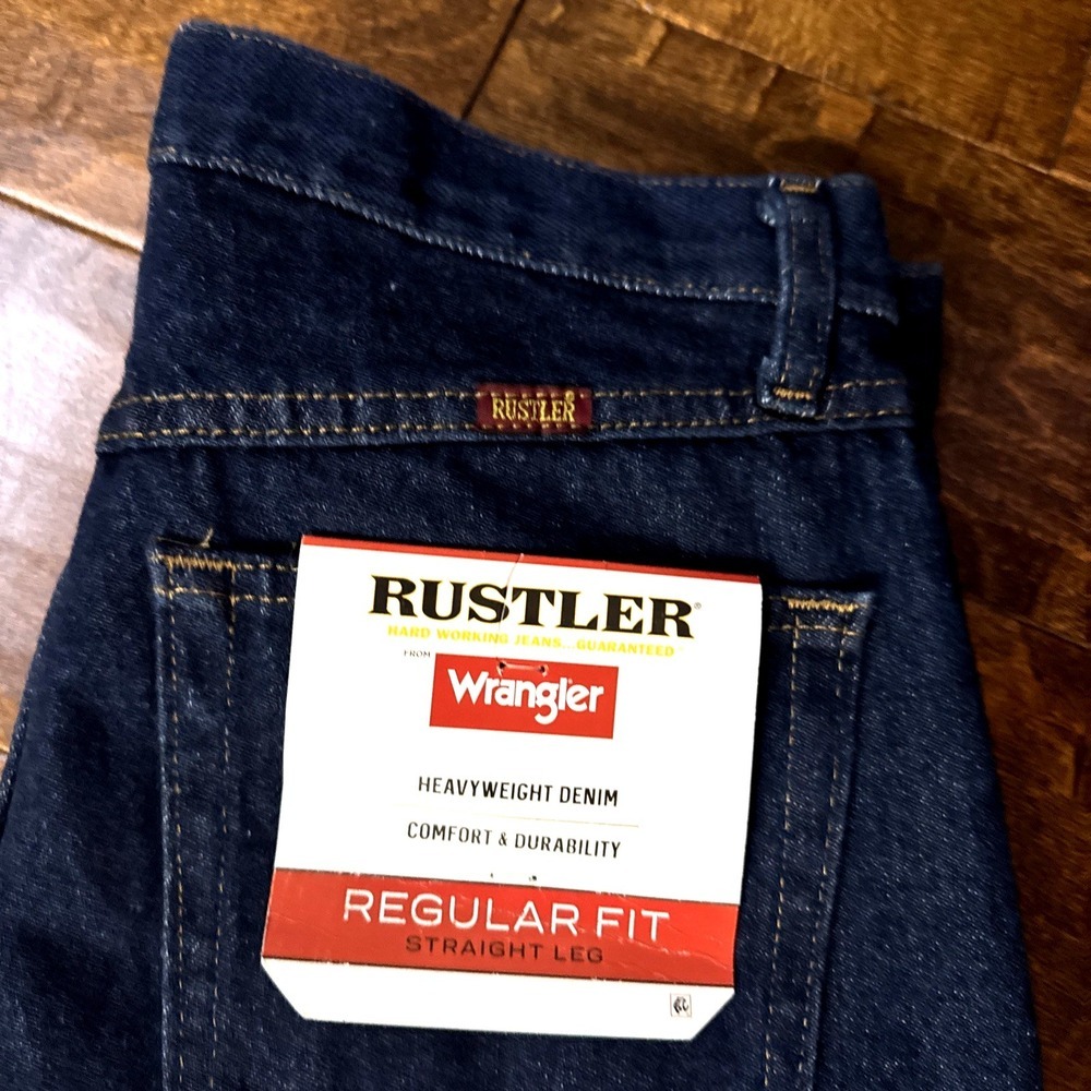 Rustler by Wrangler Classic Regular Fit Straight Leg Men's Jeans Men's 29x32 NWT
